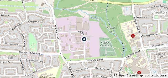 Map showing the location of Motor Sales Kirkcaldy