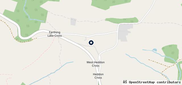 Map showing the location of Filleigh Garage