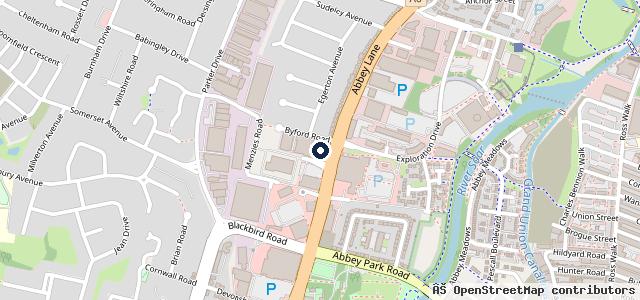 Map showing the location of Formula One Autocentres - Leicester