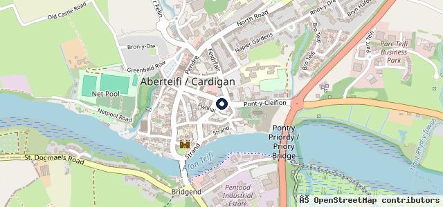Map showing the location of T. M. Daniel