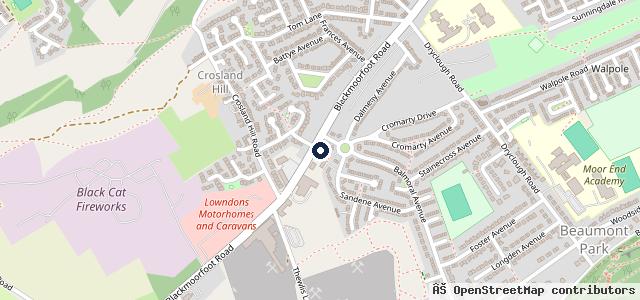 Map showing the location of G K Autos Huddersfield LTD