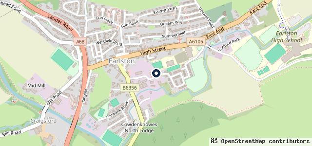Map showing the location of A & E Garage Services