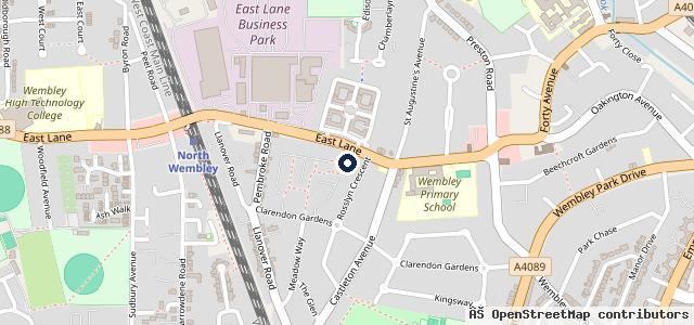 Map showing the location of Baba Auto Centre