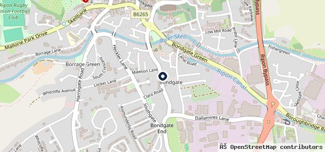 Map showing the location of M W Motors