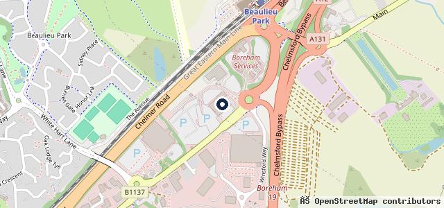Map showing the location of Aston Barclay Vehicle Remarketing | Chelmsford
