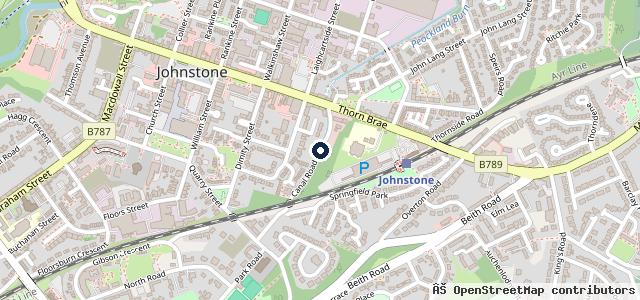 Map showing the location of Canal Garage