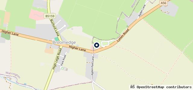 Map showing the location of P & H Motors