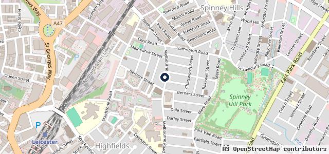Map showing the location of K.S auto. Leicester LTD