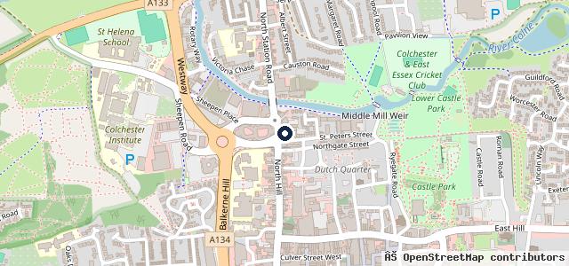 Map showing the location of Crossways Garage (Halstead) Ltd