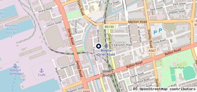 Map showing the location of Liverpool Car Body repair LTD