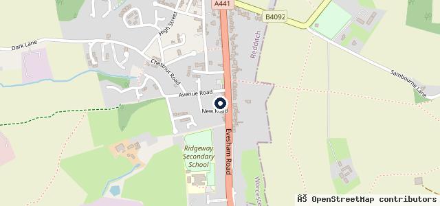 Map showing the location of Astwood Service Centre Ltd