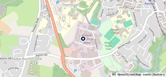 Map showing the location of D&T Motors