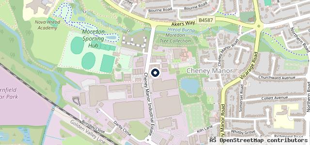 Map showing the location of Vehicle Body Repair Centre
