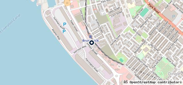 Map showing the location of Brunswick MOT & Service Centre