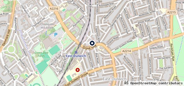 Map showing the location of Kwik Fit - London - East Dulwich