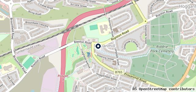 Map showing the location of Provanmill Autos