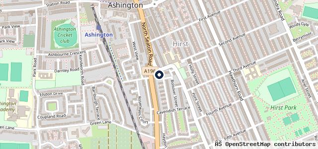 Map showing the location of Cavendish Motor Company Ltd