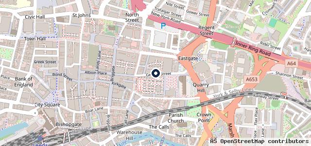 Map showing the location of The Car Wash Company Leeds (Victoria)