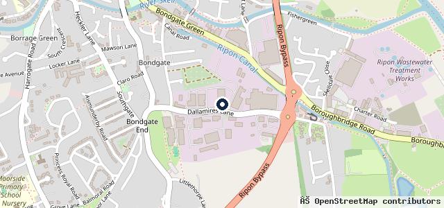 Map showing the location of Ripon Paint & Body