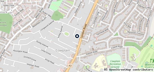 Map showing the location of Bosch Car Service - Collison Motoring Services