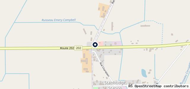 Map showing the location of Garage M. G. O. Dupont Inc.