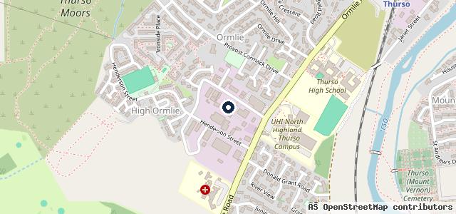 Map showing the location of Ormlie Garage