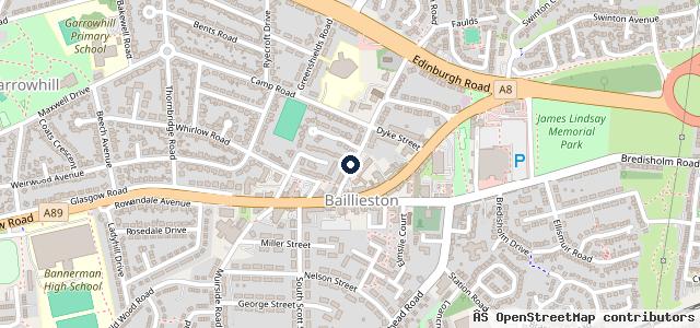Map showing the location of Baillieston Motor Engineers