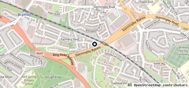 Map showing the location of John Franks Valeting Leeds - Mobile Car Valeting