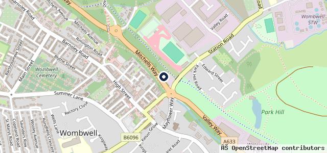 Map showing the location of Eddie's Autos