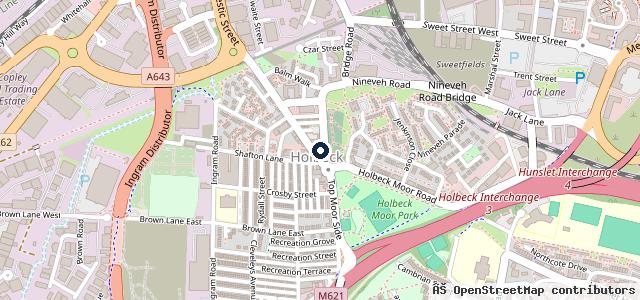 Map showing the location of Cappuccino Tyres - Tyres & Part Worn Tyres in Leeds