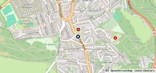 Map showing the location of Esso