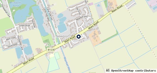 Map showing the location of Triad of Newport