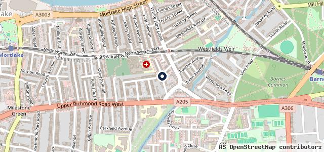 Map showing the location of Benjamin at Grosvenor Garage