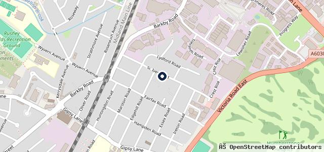 Map showing the location of R.O.C MOTOR ENGINEER LEICESTER (Mobile Mechanic)