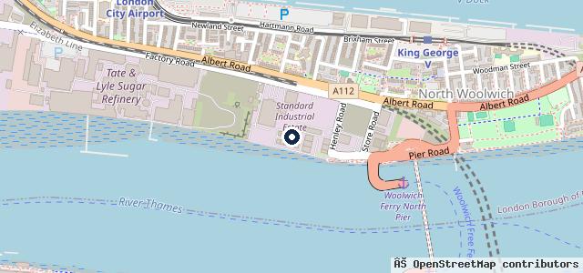 Map showing the location of City Airport Garage Mot Centre