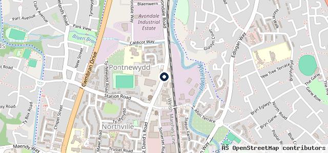 Map showing the location of Mon Motors Cwmbran Ford