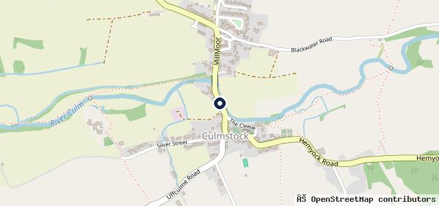 Map showing the location of Culmstock Garage