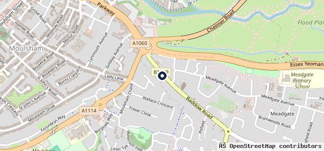 Map showing the location of Chelmsford City Motorcycles Ltd