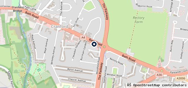 Map showing the location of Dave Goddard Motorcycles