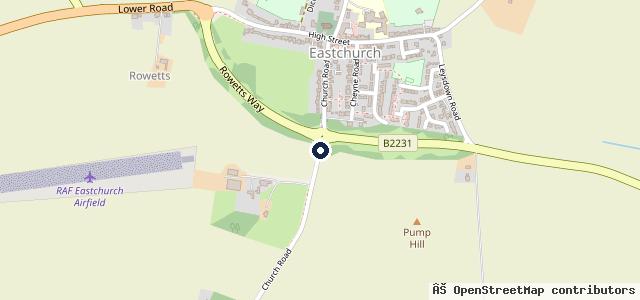 Map showing the location of Eastchurch Autos