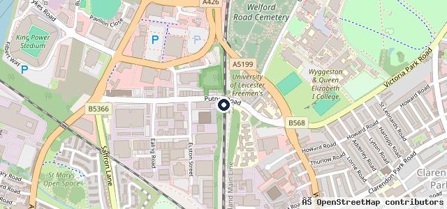 Map showing the location of Freeman Autos