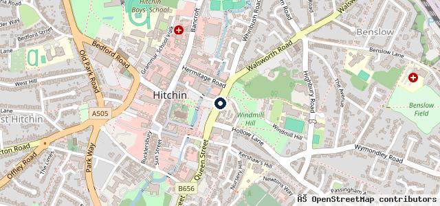 Map showing the location of Hitchin Brake Clutch & MOT Centre