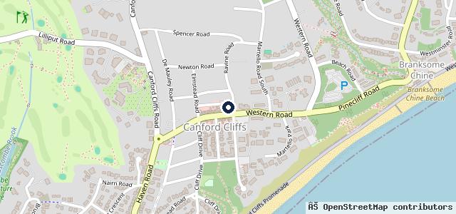 Map showing the location of Magna Mazda Poole