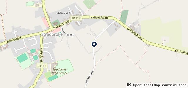 Map showing the location of Peacock Mark Land Rovers