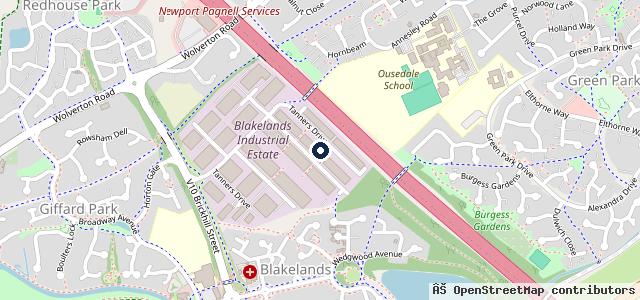 Map showing the location of Vehicle Heroes
