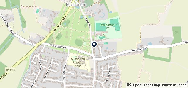 Map showing the location of Mulbarton MOT & Repair Centre