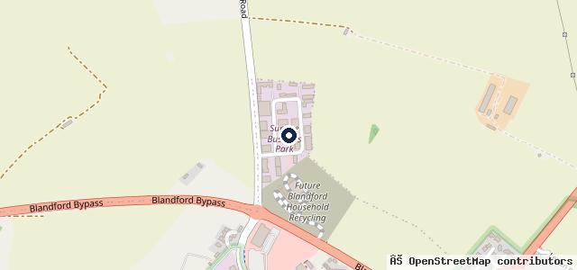 Map showing the location of MVS Blandford Ltd