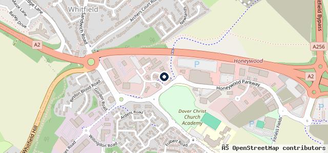 Map showing the location of Plough Garage