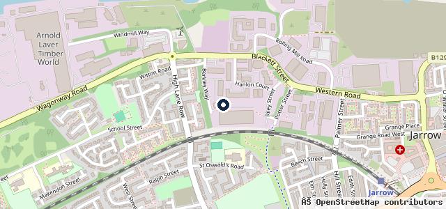 Map showing the location of North East Auto Body And Paint LTD