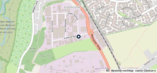 Map showing the location of Roan Auto Services Ltd